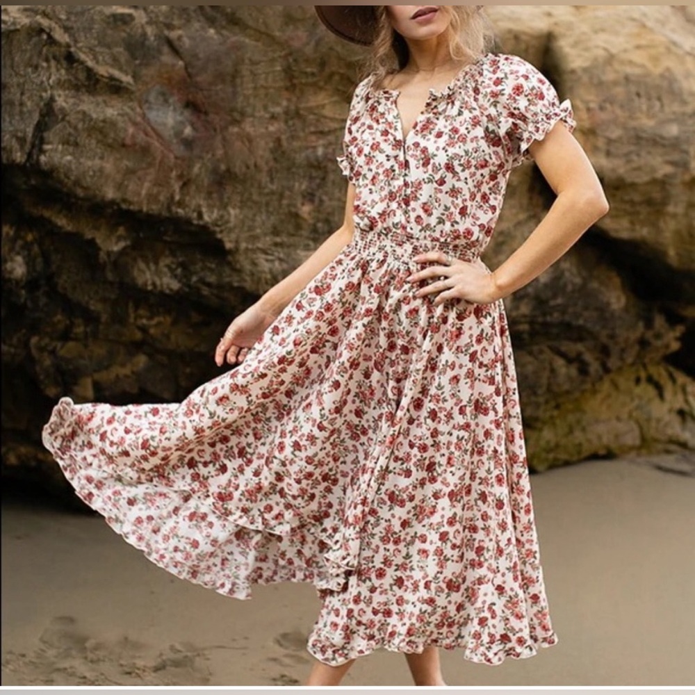 FIGUEROA Flower 🌺 Womens Floral Dress NWNT Size XL - Picture 3 of 14